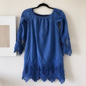 Crochet detail dress